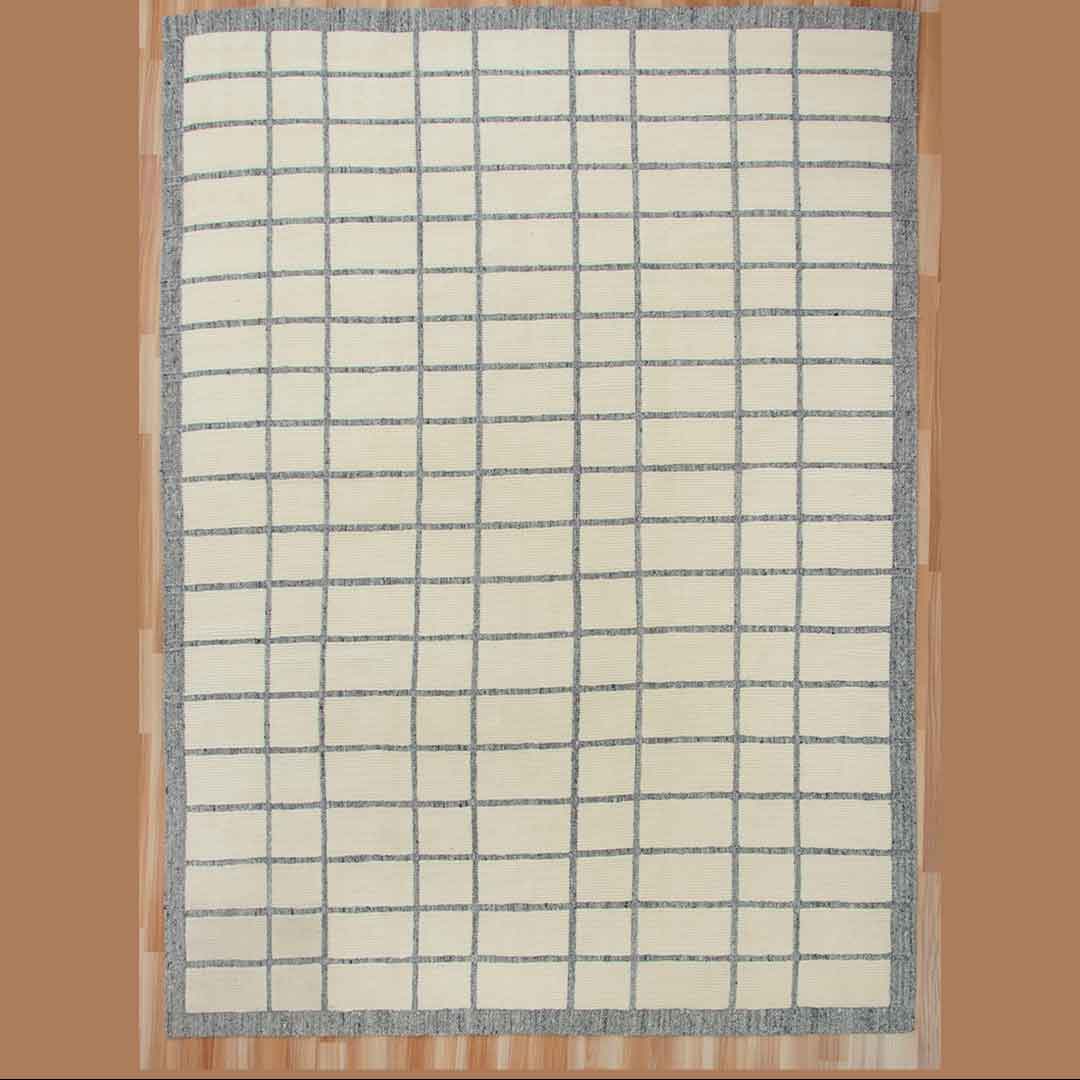 Ivory Grey Hand Loom Rug | Buy Moroccan Rugs Online